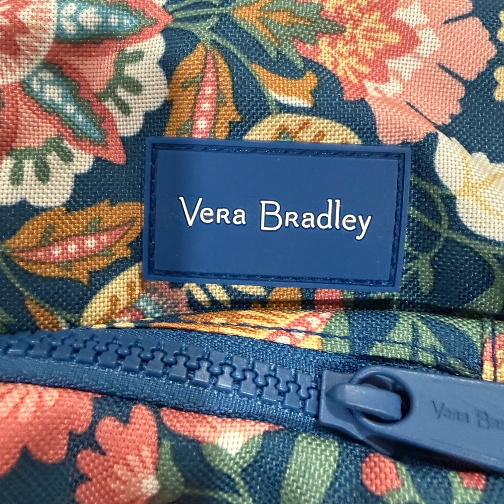 Vera Bradley Teal Floral Sling Crossbody Bag - Picture 5 of 5